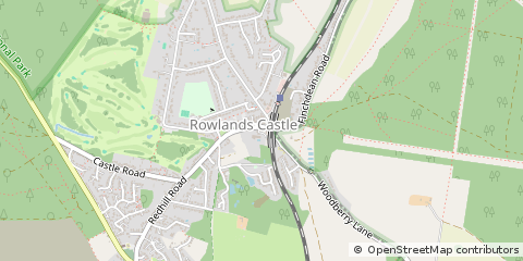 Map of Rowlands Castle, Hampshire