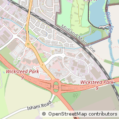 Map of Kettering, Northamptonshire