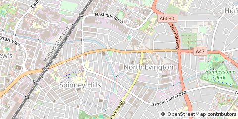 Map of Leicester