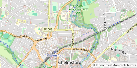 Map of Chelmsford, Essex