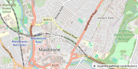 Map of Maidstone, Kent