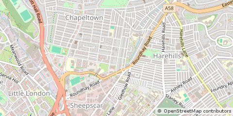 Map of Chapel Allerton, Leeds