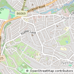 Map of Sheffield, South Yorkshire
