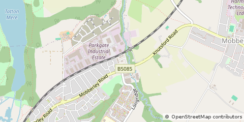 Map of Knutsford, Cheshire