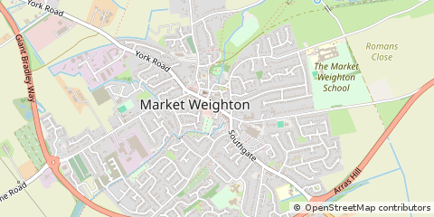 Map of York, Yorkshire