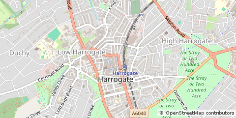 Map of Harrogate, North Yorkshire