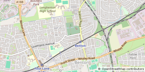Map of Newcastle Upon Tyne