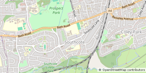 Map of Reading, Berkshire