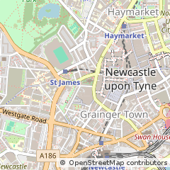 Map of Newcastle Upon Tyne