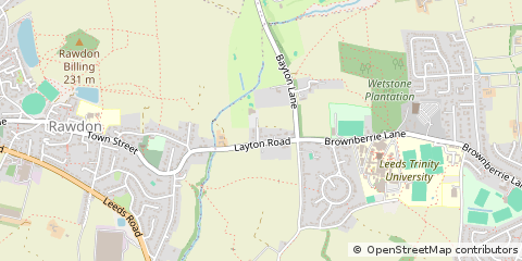 Map of Leeds, West Yorkshire