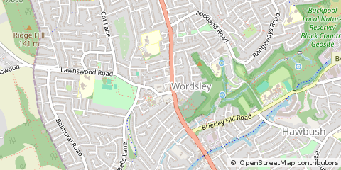 Map of Stourbridge, West Midlands