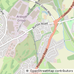 Map of Barnsley, South Yorkshire