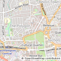Map of Southampton, Hampshire