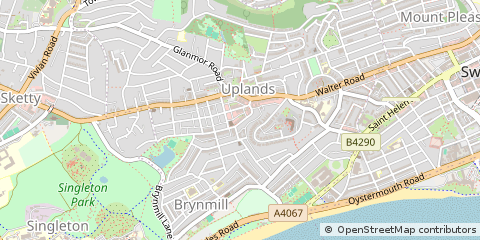 Map of Swansea