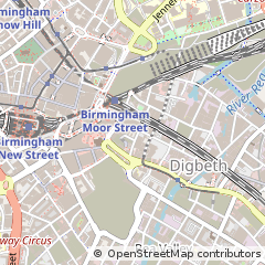 Map of Digbeth, Birmingham