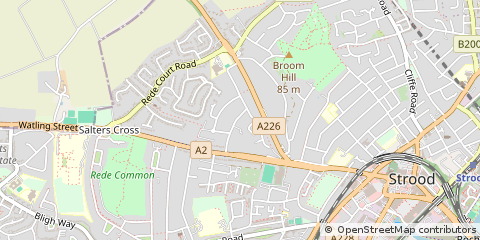 Map of Rochester, Kent