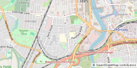 Map of Stockton-on-Tees