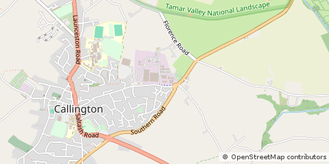 Map of Callington, Cornwall