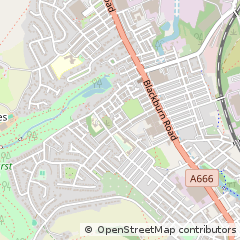Map of Darwen, Lancashire