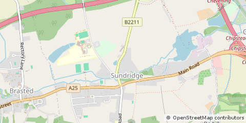 Map of Sundridge, Kent
