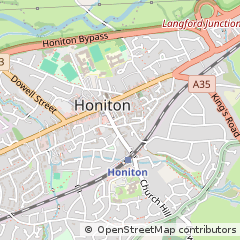 Map of Honiton