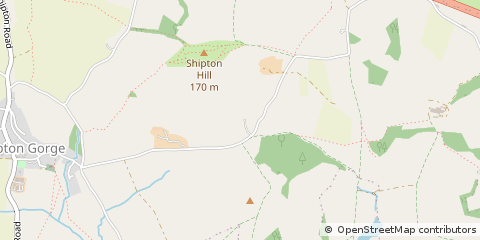 Map of Shipton Gorge, Dorset