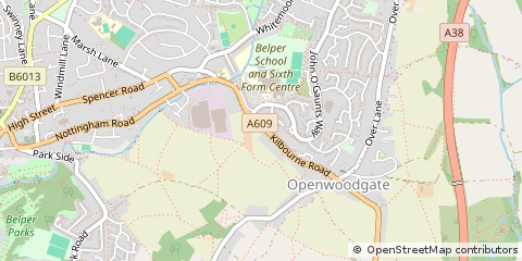 Map of Belper