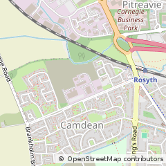 Map of Dunfermline, Fife