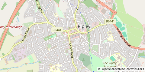 Map of Ripley, Derbyshire