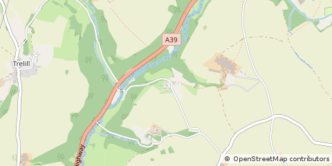 Map of ST Tudy Bodmin, Cornwall