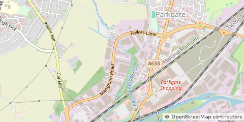Map of Rotherham