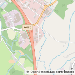 Map of Cross Hands, Carmarthenshire