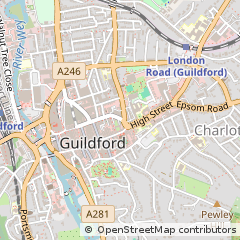 Map of Guildford, Surrey