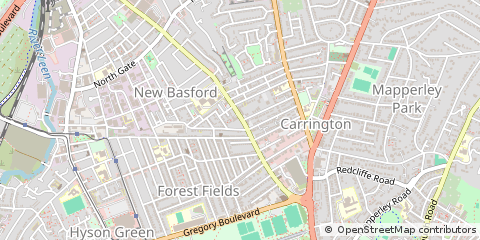 Map of Nottingham
