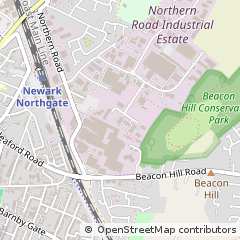 Map of Newark, Nottinghamshire