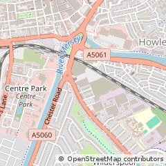 Map of Warrington, Cheshire