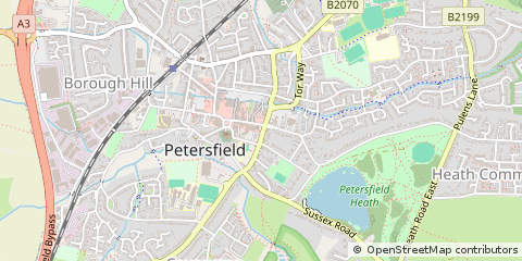 Map of Petersfield, Hampshire