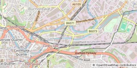 Map of Sheffield