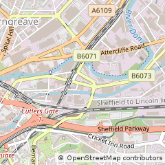 Map of Sheffield