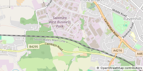 Map of Swansea