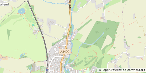 Map of Henley-in-Arden, Warwickshire