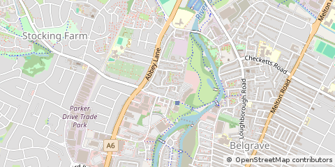 Map of Leicester