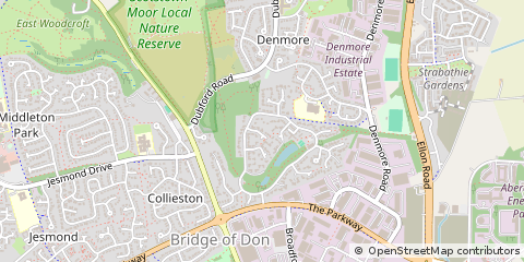 Map of Aberdeen, Aberdeenhsire