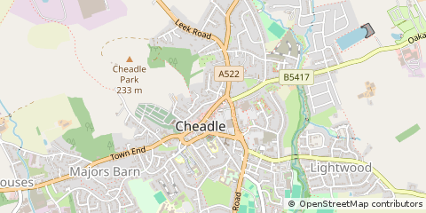 Map of Stoke-on-Trent, Staffordshire