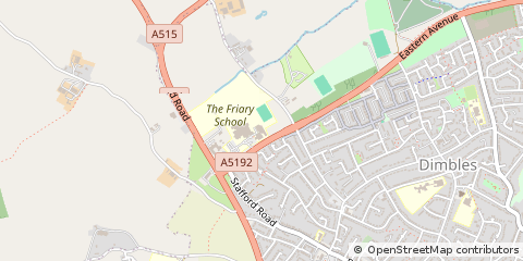 Map of Lichfield, Staffordshire