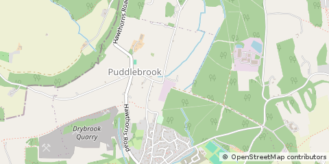 Map of Drybrook, Glos
