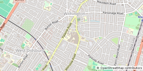 Map of Withington, Manchester