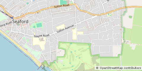 Map of Seaford, East Sussex