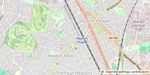 Map of Stockport, Cheshire