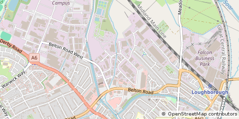 Map of Loughborough